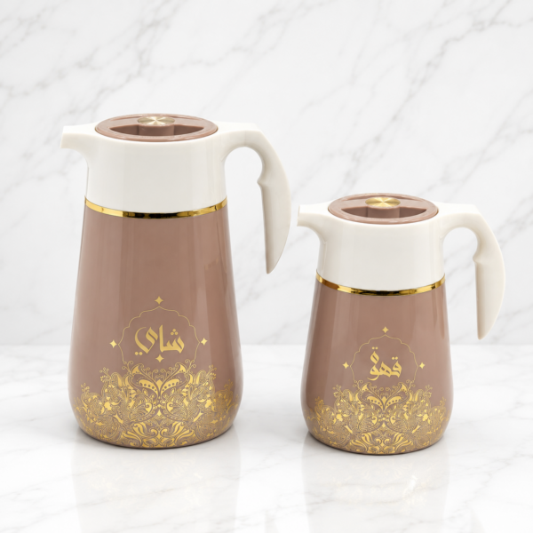 02 Hero Taupe Gold Set Glossy Marble Home Basics