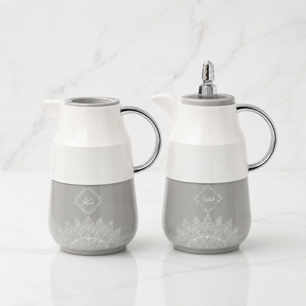 03 Hero Gray Silver 1 0L Set Glossy Marble Home Basics