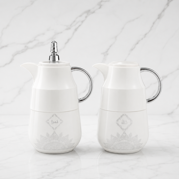 05 Hero White Silver 1 0L Set Glossy Marble Home Basics